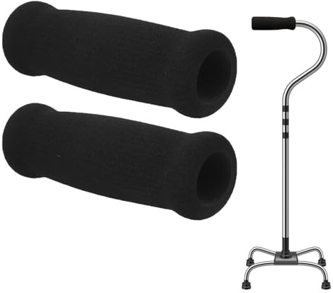 Beavorty 2 st vandringskäppsgrepp ersättning äldre funktionshindrade patientskum handtag dyna promenadstav svampgrepp skydd för käpp cykelstyre