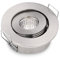 JOYINLED nicht dimmbar 1 Pack 3 W COB LED Mini-Strahler, Einbaustrahler, 3000k, Warm White, Aluminium, Lochausschnitt 42-45mm