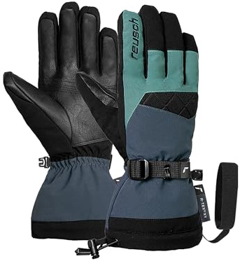 Reusch Couloir R-TEX XT Guanti da sci unisex – impermeabili, antivento, traspiranti, isolamento R-LOFT, pelle vegana, softshell, fodera MicroActive, Powder Cuff, Comfort Leash, per uomo e donna