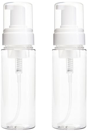 2 Pièces Mousseur - Bouteille Moussante 200ml – Distributeur Pompe de nettoyant/Savon/Shampooing – Distributeurs de Mousse Vides Rechargeables - Bouteilles De Pompe en Mousse