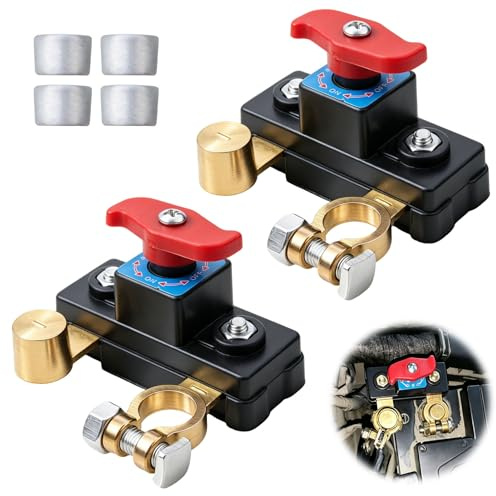 2 Pcs Interruptor Batería Coche 12V-24V