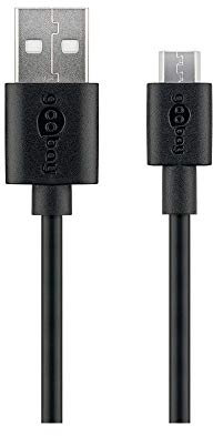 Goobay 72227 Cavo Micro USB Per Ricarica Veloce E Trasferimento Dati, Nero