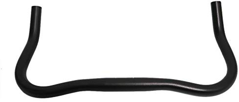 UPANBIKE Bike Bullhorn Handlebar Aleación de aluminio 25.4mm 37cm Para bicicleta de carretera con engranaje fijo(Negro)