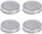 BESTONZON 4 Stück Mason Jar Ausgießer Deckel 70mm Mit Strohloch, Einmachglasdeckel Auslaufsichere Ersatzdeckel, Metall Dosendeckel Für Gläser Und Glasflaschen, Milchflaschen Und Saftflaschen