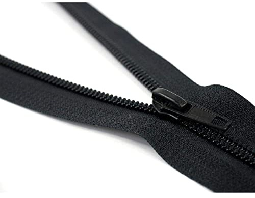 Black Nylon Zip Open Ended No #5 Zipper for Sewing Crafts Haberdashery (90cm)