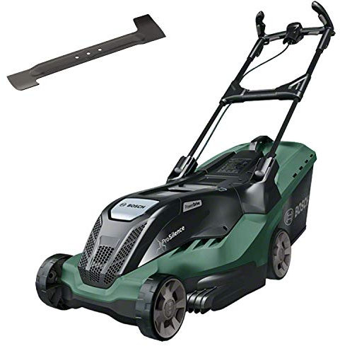 Bosch Lawnmower AdvancedRotak 750 (1700 Watts, Cutting Width: 44 cm, Lawns up to 750 m², in Carton Packaging) + Bosch Lawmower Replacement Blade