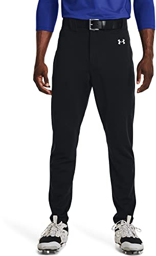 Under Armour Men's Utility Baseball Pants 22, (001) Black / / White, Large