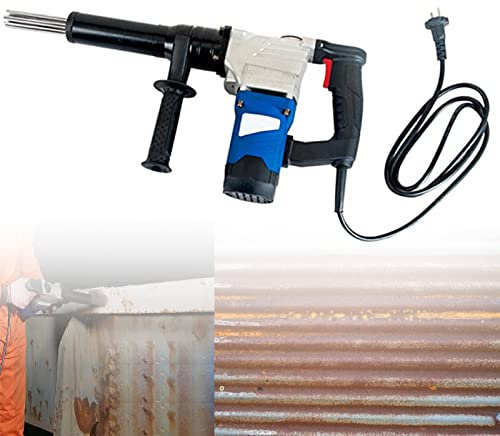 HandHeld Electric Needle Scaler, Electric Needle Derusting Gun, 1100w High Power Industrial Grade Pistol Grip Needle Scaler For Removal Of Rust Weld Slag And Paint,110V