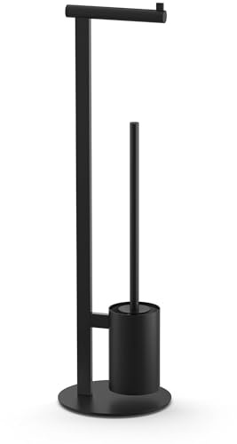 ZACK Scala Toilettenbutler Ø20x72cm Schwarz