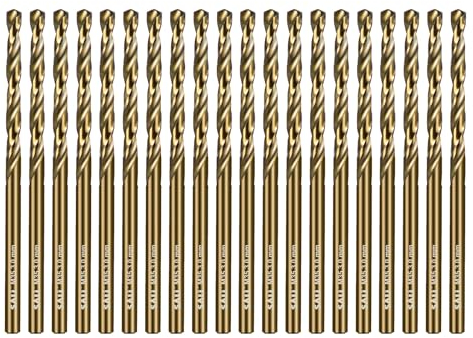 SALI 20 Stücke M35 HSS Cobalt Bohrer Set mit Spiralbohrer 3mm HSS-Co Stahlbohrer Eisenbohrer Metallbohrer Set für Holz, Metall, Kunststoff, Aluminium, Hartplastik, Edelstahl