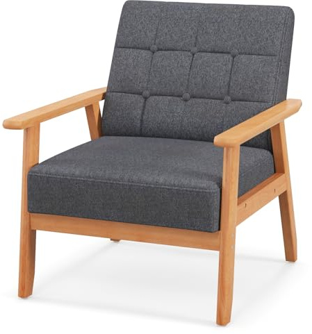 Multigot Accent Armchair, Button Tufted Upholstered Lounge Chair