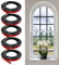 Fenstergitter-Set, 10 m, abziehen und aufkleben, Fenstergitter, DIY-Fenstergitter-Einsätze, schneidbare Wandverkleidung für Fenstertürrahmen (1,5 x 2 x 1,3 cm x 0,5 cm), 5-teilig