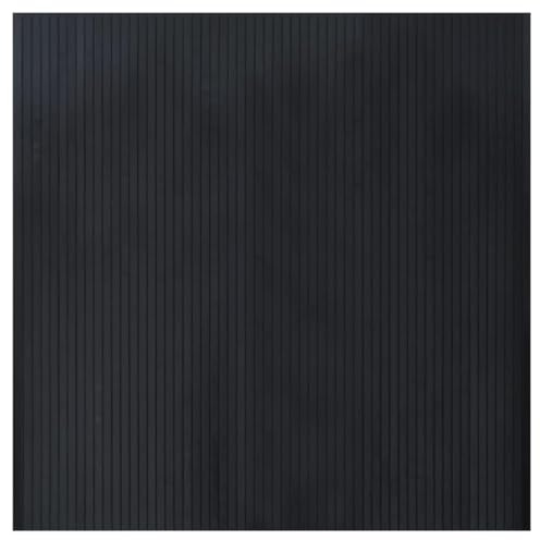 vidaXL Matta fyrkantig svart 100x100 cm bambu, områdesmatta, vardagsrumsmatta, fyrkantig matta, golvmatta, sovrumsmatta, bambumatta, modern matta