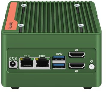 MNBOXCONET Mini PC NAS N100, 4 NVME Pockert Nas Small PC, Dual 2.5GbE LAN Mirco Desktop Computer 2HD 4K@60HZ, DDR5 Barebone NO RAM NO SSD, USB3.2 10Gbps, Supports expansion WiFi/BT
