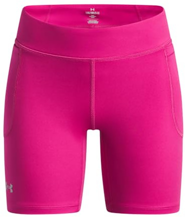 Under Armour Girls' Movement Bike Shorts, 686 Pink, YXL