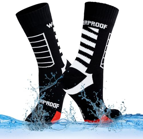 LEOSTEP 3-Layer Waterproof Socks for Men & Women High Performance Outdoor Sports Socks, Windproof & Breathable for Cycling, Skiing, Mountain Biking, Golf, Running, Hiking, Walking, Fishing