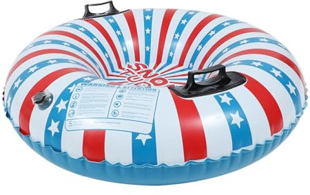 FOYTOKI Aufblasbarer Schneeschlittenschlauch Für Und Erwachsene Dicker Schlitten Für Wintersport Und Schneespaß Im Freien Rutschige Schnee Rutschmatte Für Den Winter