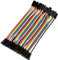 Jumper Kabel Set 40polig Female to Female 11,5 cm Flachbandkabel für Breadboard 5 Stück