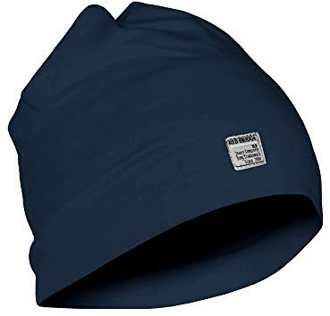 Mütze Unisex Beanie Basic für Herren und Damen Streetstyle Fashion Blau