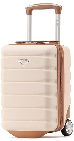 Flight Knight Leichten 2-Rad-abs-hartschalenkoffern Kabinen-handgepack, Zugelassen Fur UBer 100 Fluggesellschaften British Airways, Easyjet & Maximale Große Fur Ryanair 40x20x25cm