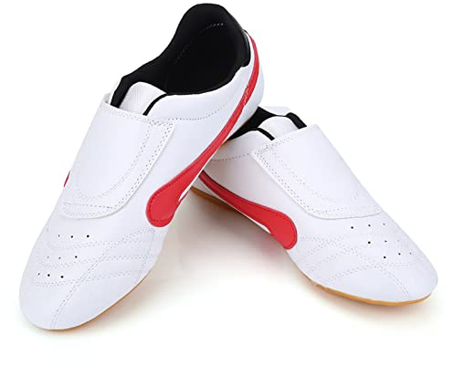 RiToEasysports Taekwondo Shoes, Unisex Taekwondo Boxing Kung Fu Tai Chi Sport Gym Shoes for Children Adults Hot