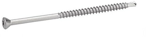 ACTON Vis de bardage - platelage tête fraisée six lobes - Inox A4 3,2x30/18 mm - Boîte de 200 - Vis, pointes, boulons