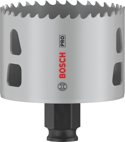 Bosch 16x Scie trépan PRO Multi Material Power Change Plus (pour Bois résineux, Cloison sèche, Ø 68 mm, Professional Accessoire Perceuses/visseuses rotatives)