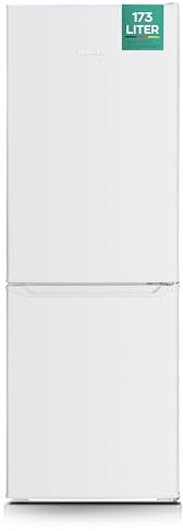 Heinrich´s Kühlgefrierkombination 173L Gesamtvolumen, 121L Kühlvolumen, 52L Gefriervolumen, LED Beleuchtung,Türanschlag wechselbar, leise 40dB, große Tiefkühlboxen, 7Temperaturstufen,(weiß)