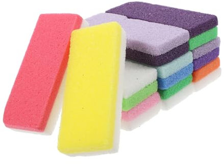 TOVINANNA 10pièces Pierre Colorée Pour Outil De Pédicure Pour Élimination Des Peaux Mortes Et Callosités Éponge Pu Pour Soins Et Salon