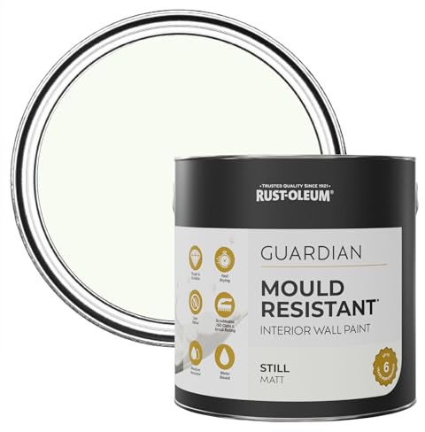 Rust-Oleum White Guardian Mould Resistant Wall Paint - Still 2.5L