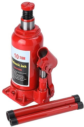 Cozyel Cric a Bottiglia 10 Ton, Martinetto Idraulico per Auto con Altezza Regolabile 20-38.5 cm, Design Compatto, Facile da Trasportare, Cric per Auto Idraulico per Auto, SUV, Camion e Trattori