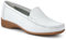 Wide-Fit Leather Loafers - White Size 7