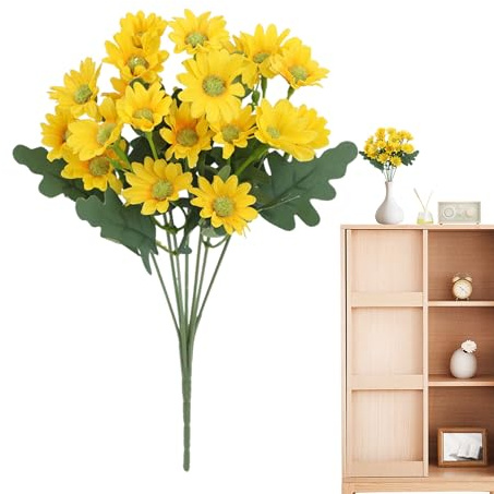 Artificial Flowers Outdoor - Artificial Flowers Decor | Weather-resistant Decoration for Balcony Planters Window Vases Garden Planting Driveway