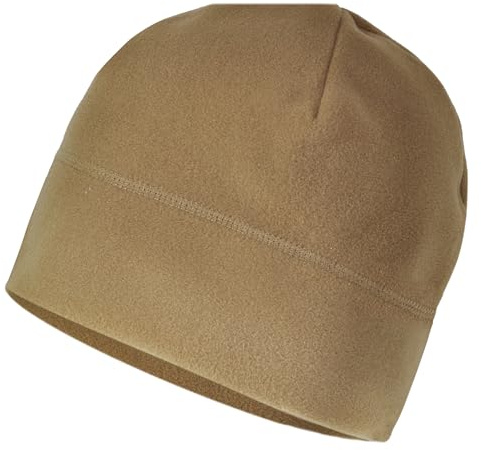 USGI GEAR GI Polartec® 100 Fleece Watch Cap Beanie – Cold Weather Tactical & Outdoor Hat – Made in USA (Coyote)