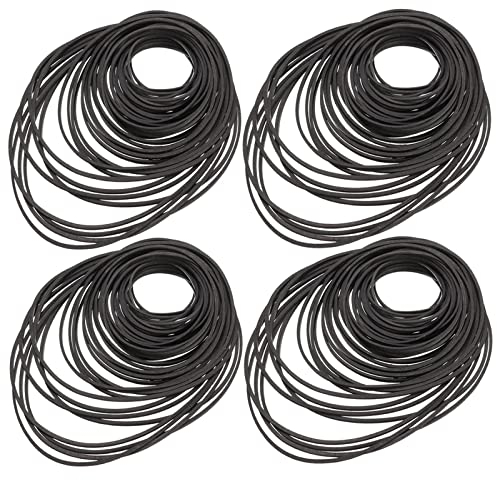 Biluer 180PCS Mix Machine Square Belt, Rubber Tape Belt for Recorders, Video Machines, Walkman, DVD Drives