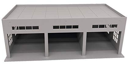 Outland Models Miniatures 3-Stall Grand garage pour camions/voitures 1:64