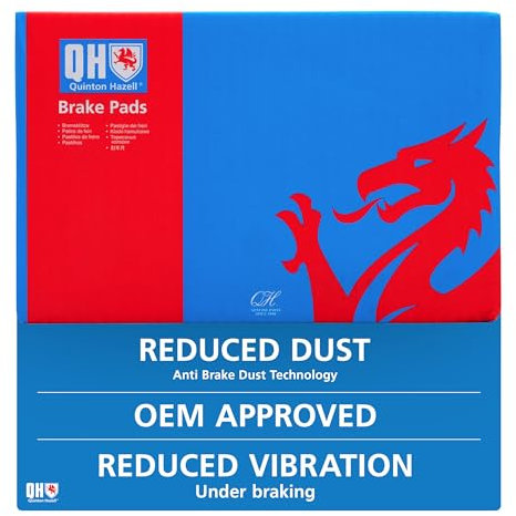 Quinton Hazell Brake Pad Set - 4 OEM Quality Direct Fit Replacement Brake Pads for Single Axle - Front - BP1913