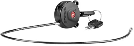 Forge TSA Approved Luggage Locks, Ultra-Secure Dimple Key Travel Lock, Extra long-15'' Cable Locks with Zinc Alloy Body