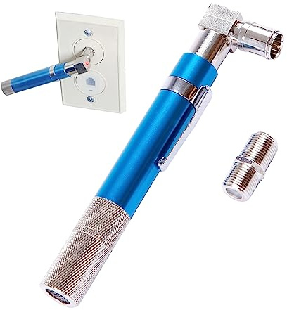 GROWORD Pocket Continuity Tester(Tracer) and Toner, with Light&Buzzer, Voltage Toner and Barrel Connector Bundle for Testing Coax Cable, RG6, RG59, CATV