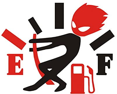 Autocollants de Voiture Drôles,iSpchen Autocollant pour Trappe à Essence de Voiture Auto-Adhésif Autocollant de Réservoir de Carburant de Voiture évider Angry Boy Ajustant Jauge Stickers