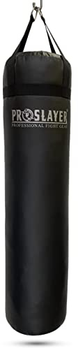 Proslayer 100lb Boxing MMA Heavy Punching Bag - Black - Made in USA - Filled