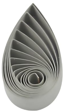 ODETOJOY Strisce di carta per quilling, set di 120 strisce di carta per quilling, 3 mm, colore singolo da 0,3 cm, carta per origami con stelle, fai da te, artigianato a mano (grigio chiaro)