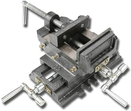Bohrmaschinen-Schraubstock, 4 Zoll Kreuzschlitten, Metall-Frässchraubstockhalter, Spannwerkzeug Für Fräsmaschinen, Bohrmaschinen Und Maschinenwartung