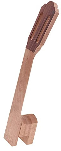 Manico per chitarra in mogano non rifinito fai da te, accessorio per chitarra classica liutaio di alta qualità, parte di ricambio fatta a mano con dettagli squisiti, adatto ai principianti, lunghezza