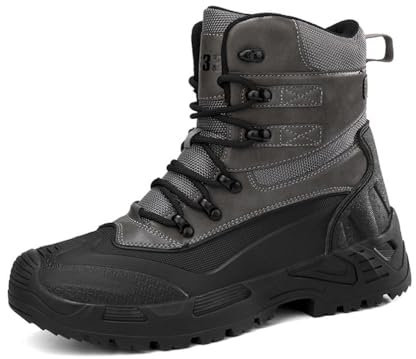 Msport Stivali da Trekking – Scarponi da Montagna Uomo/Donna, Antiscivolo, Traspiranti, Ideali per Escursioni e Outdoor - Argento 42 EU