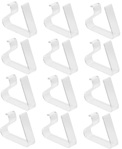 ULTECHNOVO 12piezas Clip Mantel Transparente Unidades Soporte Mesa Picnic Fijación Mantel para Casa