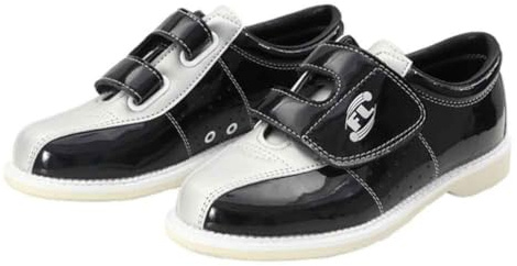 Hommes Bowling Sport Trainers, Cuir Résistant À l'eau Bols Baskets Arch Support Chaussures De Sport De Marche Légères,Noir,45 EU