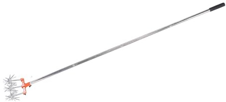 KIMISS Cultivateur de Jardin – Outil Manuel avec Poignée Réglable en Acier Inoxydable pour l'aération de la Pelouse et Le Mélange du Sol