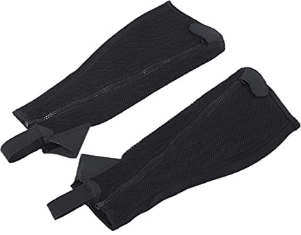 Half Chap Barn Flexibel Svart Fuskläder Ridchaps för Ridskydd 2st
