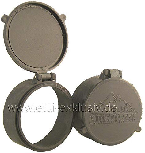 Objektivschutzkappe Zielfernrohr Schutzkappe Butler Creek, Flip Open, OBJ46, Ø 61,7mm, Docter, Frankonia, Kahles, Schmidt & Bender, Swarovski, Zeiss